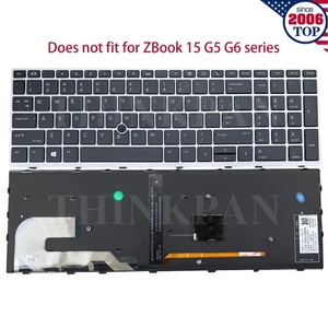 New US Keyboard Backlit for HP Elitebook 850 G5 850 G6 855 G5 G6 ZBook 15u G5 G6 - Picture 1 of 9