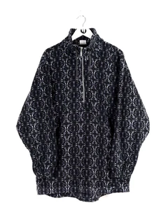 Vintage Etirel ¼ Zip Patterned Oversized Pullover Fleece - Foto 1 di 10