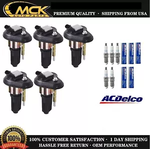 5x Ignition Coil & 5x ACDelco Spark Plug for Chevrolet Trailblazer 4.2L - Picture 1 of 9