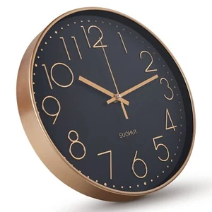 Silent Wall Clock 12 Inch Non-Ticking Wall Clocks Battery Operated for Living... - Picture 1 of 10