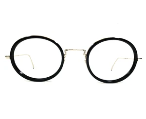 Robert Mitchel Eyeglasses Frames RM202115 BK/SI Black Silver Full Rim 47-23-145 - Picture 1 of 12