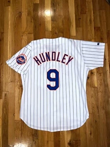 TODD HUNDLEY Russell Athletic AUTHENTIC NEW YORK METS Jersey 48 Piazza 1996 - Picture 1 of 6