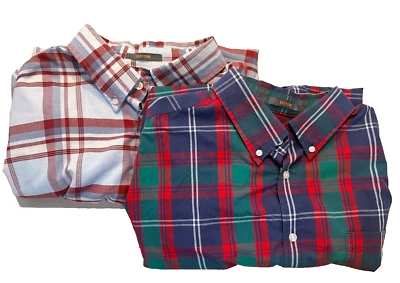 Lote de camisas de manga corta Foundry para hombre (2) camisas de mezcla de algodón East Care talla 2XL Foto 1 de 4