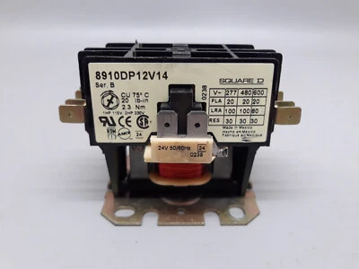 SQUARE D 8910DP12V14 CONTACTOR 1HP 115V 2HP 230V 50/60HZ - Image 1 of 4
