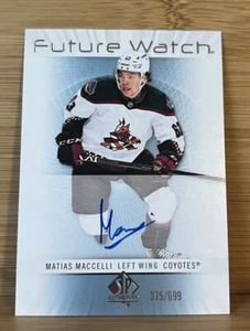 2022-23 UD SP Authentic Matias Maccelli Retro Future Watch Auto RFWA-MM /699 - Picture 1 of 2