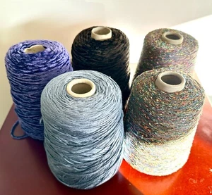 Mixed Cone Luxury Yarn Various Textures,Colors,Italy import,Knit/Crochet: - Picture 1 of 4