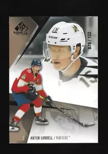 ANTON LUNDELL 2023-24 SP Gioco Usato #40 frammento oro PARALLELO/122 - Foto 1 di 2