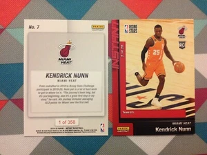 Kendrick Nunn RC Heat RISING STARS / ALL STAR 2019/2020 NBA Panini INSTANT - Picture 1 of 1