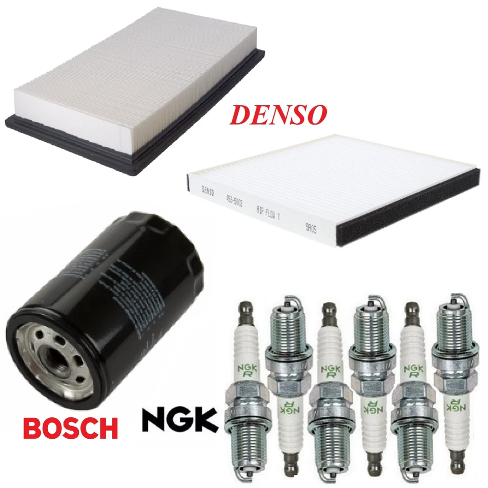 Kit de puesta a punto filtros de aceite cabina de aire bujías para Ford Edge V6 3,5 L 2007-2009 Foto 1 de 1
