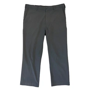 Cutter & Buck BainBridge Golf Pant Mens 36x27 Gray Flat Front Performance Chino - Picture 1 of 12