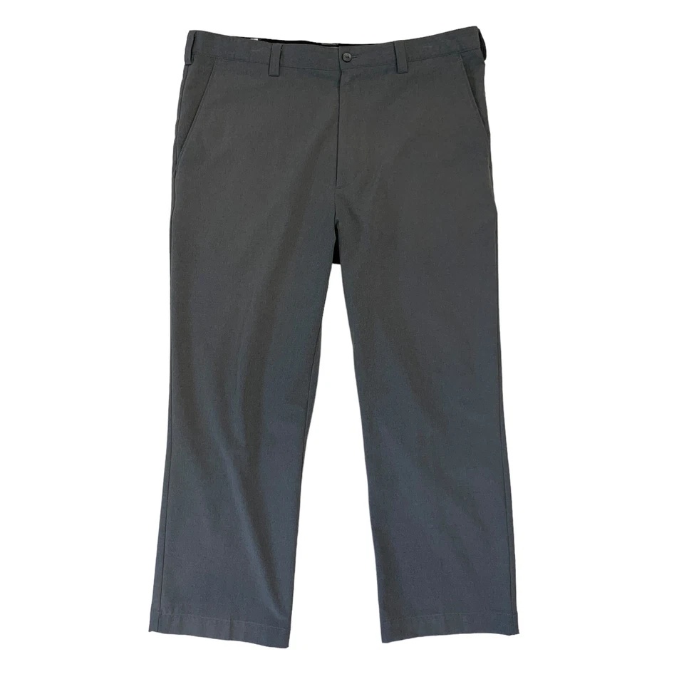 Pantalón de golf Cutter & Buck BainBridge para hombre 36x27 gris frente plano rendimiento chino Foto 1 de 4