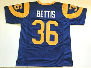 UNSIGNED CUSTOM Sewn Stitched Jerome Bettis Blue Jersey - M, L, XL, 2XL - Picture 1 of 2