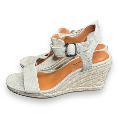 Tacones de cuña para mujer Lucky Brand talla 6 tostados Millinda Foto 1 de 4