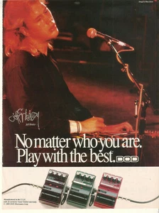 Jeff Healey 1990 Anzeige - DOD Elektronik Werbung - Bild 1 von 1