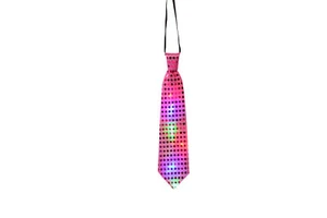 LED Flashing Light Up Sequin Bowtie Necktie Mens Boys Party Night Club Bow Tie - Picture 1 of 9