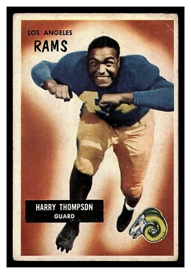 1955 BOWMAN FOOTBALL HARRY THOMPSON #23 LOS ANGELES RAMS LOW GRADE FILLER - Image 1 of 2