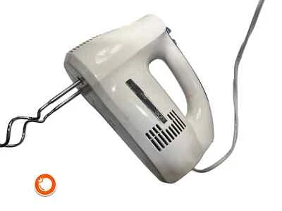 1980er Severin 300 elektrischer Mixer Handrührgerät  weißrot  mit Zubehör German - Bild 1 von 2