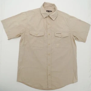 Craghoppers Shirt Mens Medium Solar Dry Kiwi Short Sleeve Sand Fast Drying - Picture 1 of 9