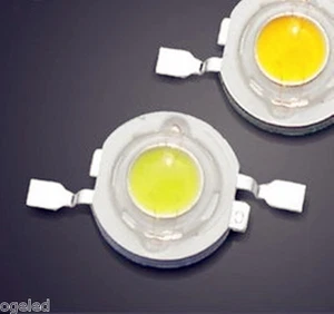 50 Stk. 1W Highpower LED, 300mA, 130Lumen weiss / warmweiss ohne ALu Platine - Bild 1 von 5