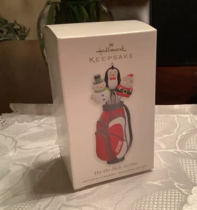 2010 Hallmark Keepsake Ho Ho Hole In One Golf Ornament - Picture 1 of 5