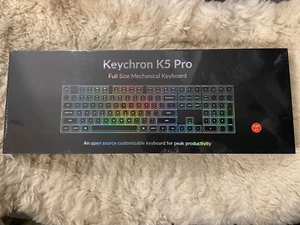 Keychron K5 Pro Ultra-Slim Wireless Mechanical Keyboard -Red / New in Sealed box - Picture 1 of 1