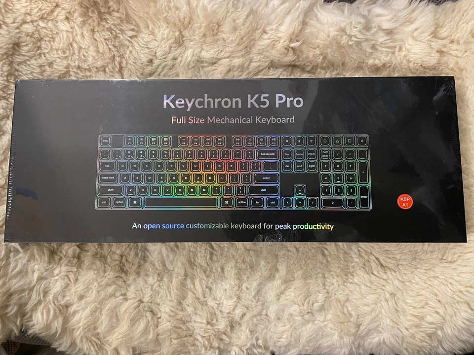 Keychron K5 Pro Ultra-Slim Wireless Mechanical Keyboard -Red / New in Sealed box - Image 1 of 1