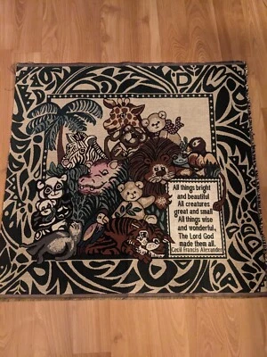 Experience the Majesty of All Creatures Great and Small  Italian Tapestry 27 X27 - Image 1 of 4