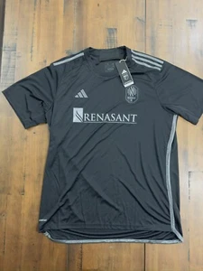 Adidas Maglia Uomo Taglia XL Nashville SC Nera Johnny Cash Slim Fit IC9620 - Foto 1 di 5
