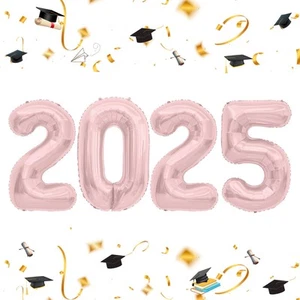 2025 Balloons 2025 Foil Number Balloons 40 inch 2025 Balloons New Year Large ... - Picture 1 of 7
