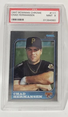 1997 Bowman Chrome #111 Chad Hermansen PSA 9 - Image 1 of 2