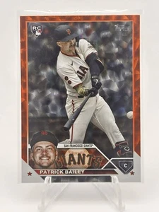 Patrick Bailey 2023 Topps Update Series Orange Foil #US8 /299 (RC) COLORE MATCH - Foto 1 di 2
