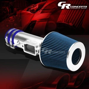 Aluminum Short Ram Air Intake Piping+Blue Cotton Filter For 97-01 Camry XV20 V6 - Picture 1 of 5