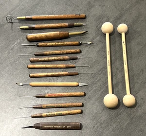 Kemper Clay Pottery Sculpture and Doll Making Doll Repair Tool Lot of 15 - Picture 1 of 6