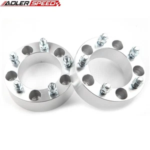 2PCS 5x139 to 5x139 / 5x5.5'' Wheel Spacers Adapters 2" Thick 9/16" Thread 5lug - Picture 1 of 4