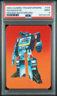 1985 HASBRO TRANSFORMERS #104 Decepticon SOUNDWAVE Orange Background PSA 9 MINT! - Image 1 of 2