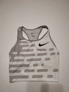 Nike Pro Elite Official Olympics Track & Field Bra Top XXS White Grey DR5051-078 - Picture 1 of 7