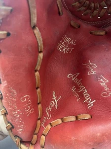 Vintage MacGregor Leder rot Baseball Handschuh 12" TONY PEREZ Autogramm Modell G75R - Bild 1 von 9