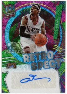 Allen Iverson 2021-22 Panini Spectra Retrospect Auto #RSA-AIV 5/15 - Imagen 1 de 2