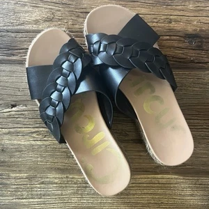 Circus by Sam Edelman Womens Nola Espadrille Platform Sandals Black sz 9 - Picture 1 of 4