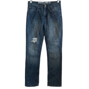 Nautica Jeans Girl Size 12 Distressed Ripped Blue - Picture 1 of 13
