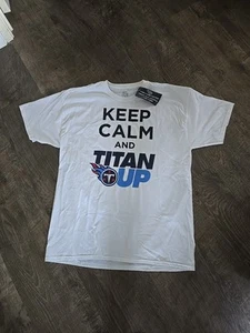 Ticket Holder Tennessee Titans Keep Calm Titan Up Nissan Stadium Fans White XL - Picture 1 of 4
