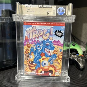 Trog! - WATA 9.8 A+ Sealed (NES 1991) Dot-Gobbling Dinos Meet NES Mayhem