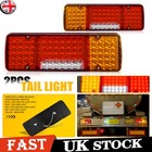 2X UNIVERSAL 5 FUNCTION LED REAR TAIL TRAILER CARAVAN LIGHTS LAMPS TRUCK LORRY