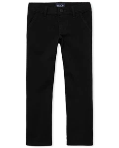 Lot of 4 - The Children's Place Black Uniform Pants size 14 Skinny - Picture 1 of 2