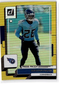 2022 Donruss Kristian Fulton #73 Premium Press Proof Tennessee Titans - Picture 1 of 2