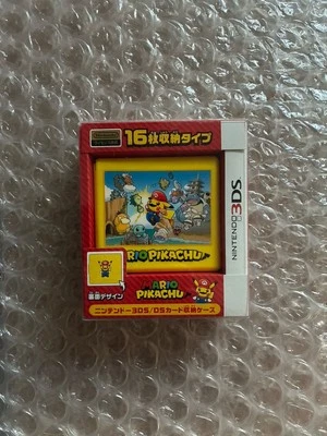 Mario Pikachu 3DS Card Storage Case 16 - Pokémon Center Japan - Image 1 of 2