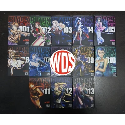 Juego completo de libro de cómic manga inglés Black Lagoon volumen 1-13 envío urgente Foto 1 de 4