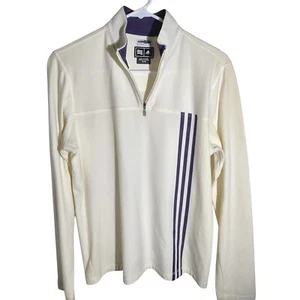 Adidas ClimaLite Stretch Pullover sportlich 1/4 Zip Langarm Oberteil M/M - Bild 1 von 9