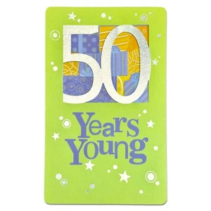 Happy 50TH BIRTHDAY Card FOR 50 YEAR OLD, Years Young by American Greetings +✉ - Picture 1 of 5