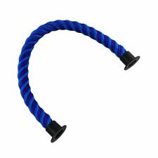 24mm Blue Softline Barrier Rope Wormed In Purple x 1m c/w Black Cup Ends
